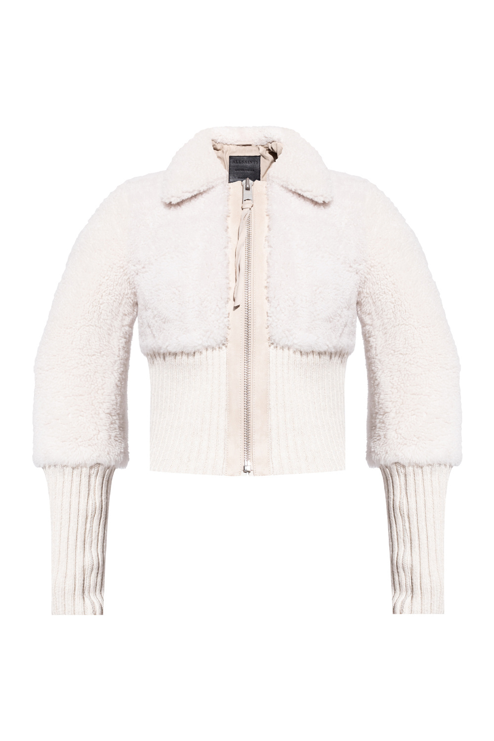 per Fender jacket W4mj7966s - Cream 'Adria' shearling jacket